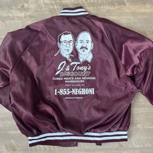 San Diego J & Tony’s maroon bomber jacket